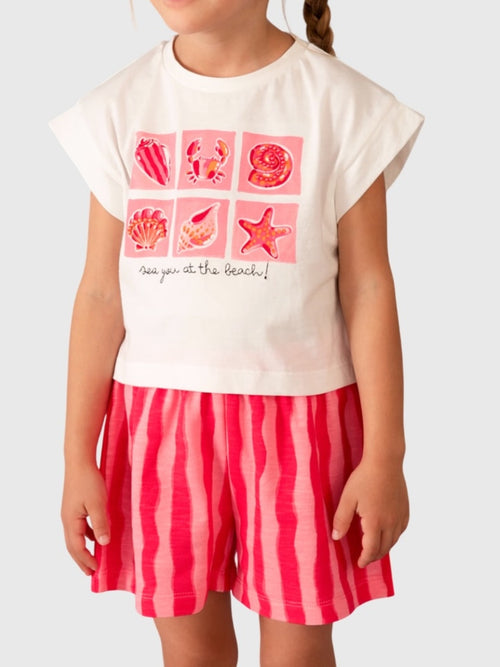Mayoral Girls' Printed T-Shirt & Short Set