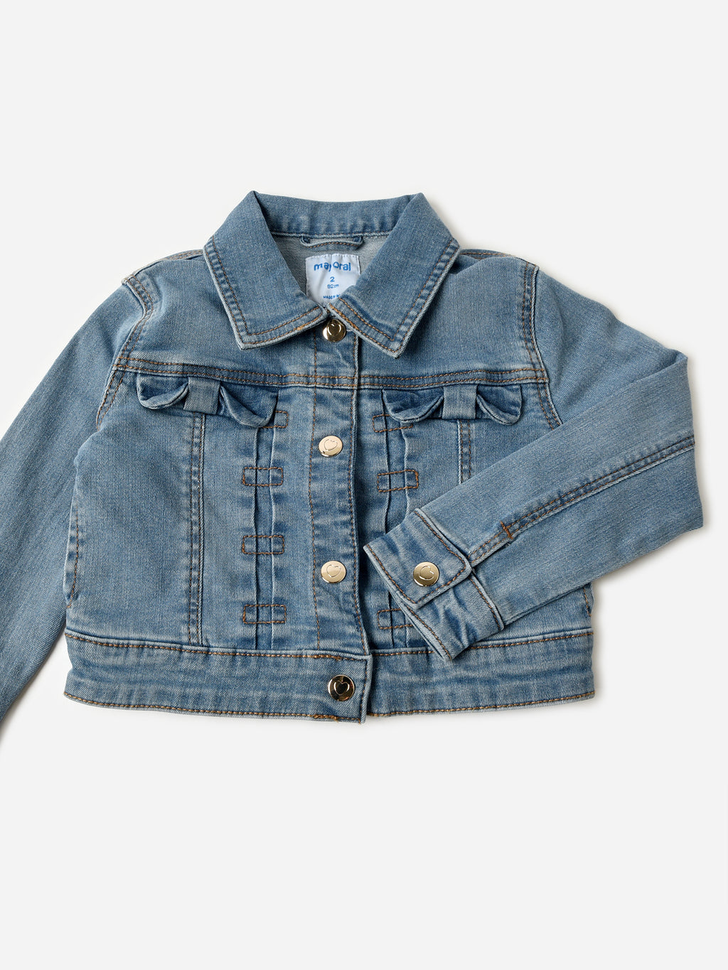 Mayoral Girls' Denim Jacket - Saint Bernard
