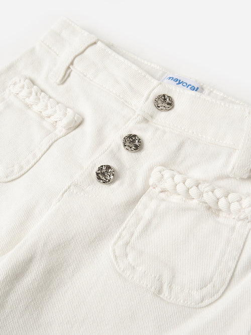 Mayoral Girls' Twill Pant