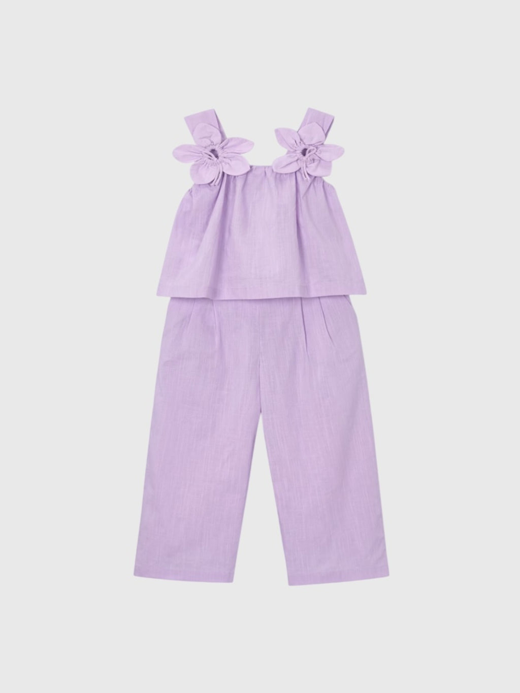 Mayoral Girls' Flower Top & Pant Set - Saint Bernard