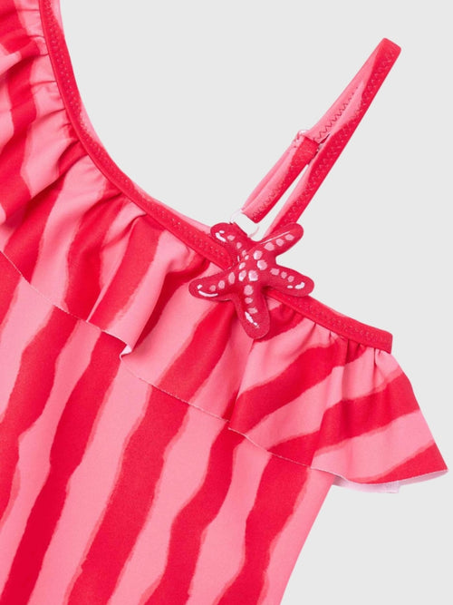 Mayoral Girls' Asymmetric Swimsuit