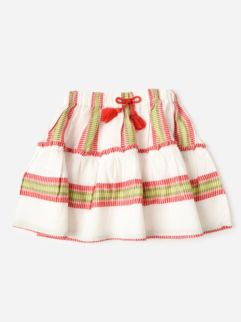 Mayoral Girls' Stripe Skirt - Saint Bernard