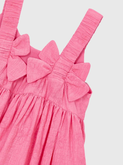 Mayoral Girls' Jacquard Flower Dress