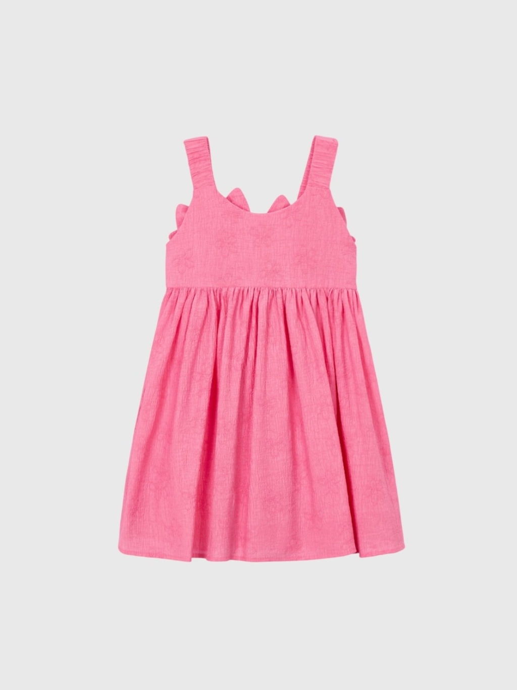 Mayoral Girls' Jacquard Flower Dress - Saint Bernard