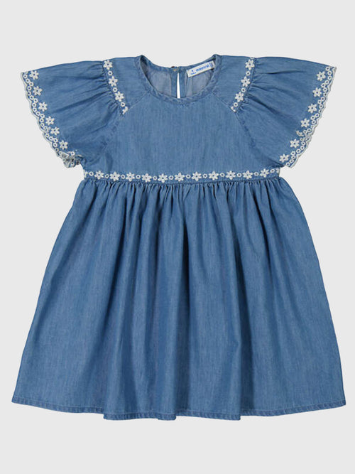 Mayoral Girls' Embroidered Dress