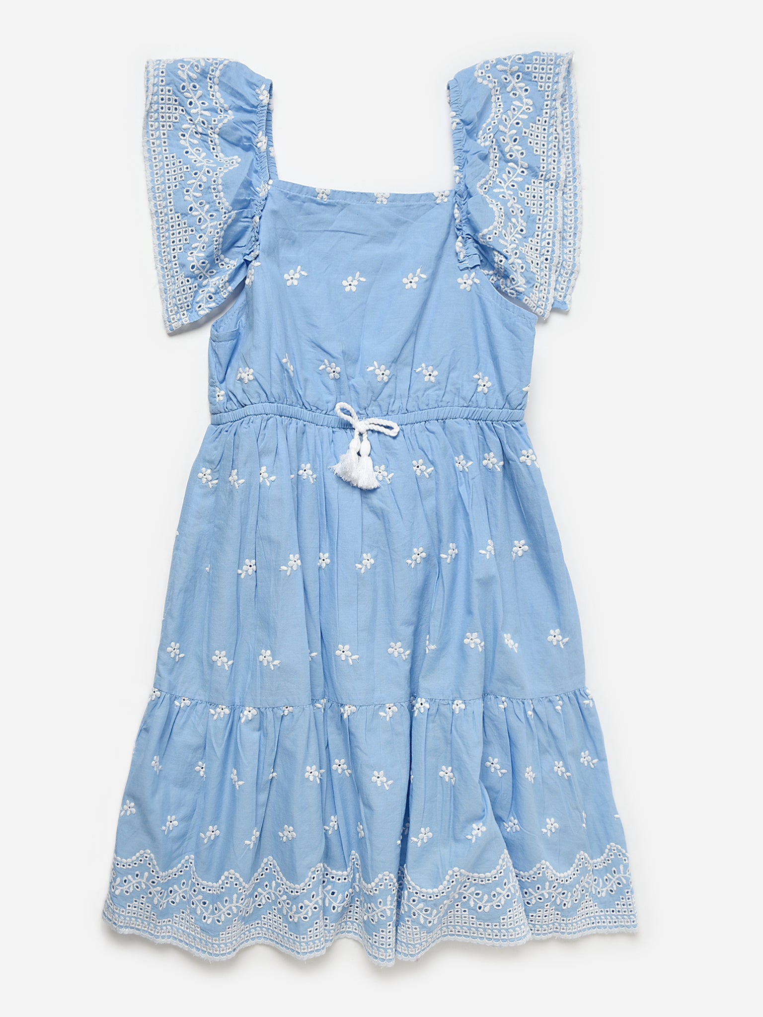 Mayoral Girls' Embroidered Dress - Saint Bernard