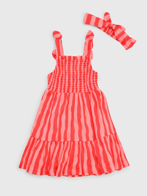 Mayoral Girls' Dress & Headband Set - Saint Bernard