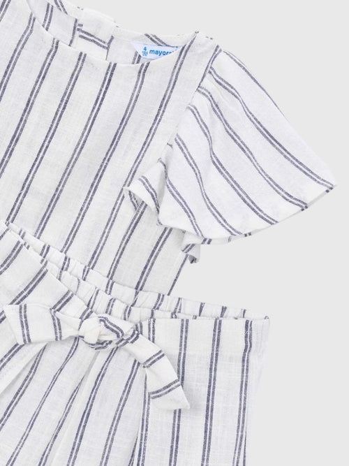 Mayoral Girls' Striped Blouse & Skirt Set