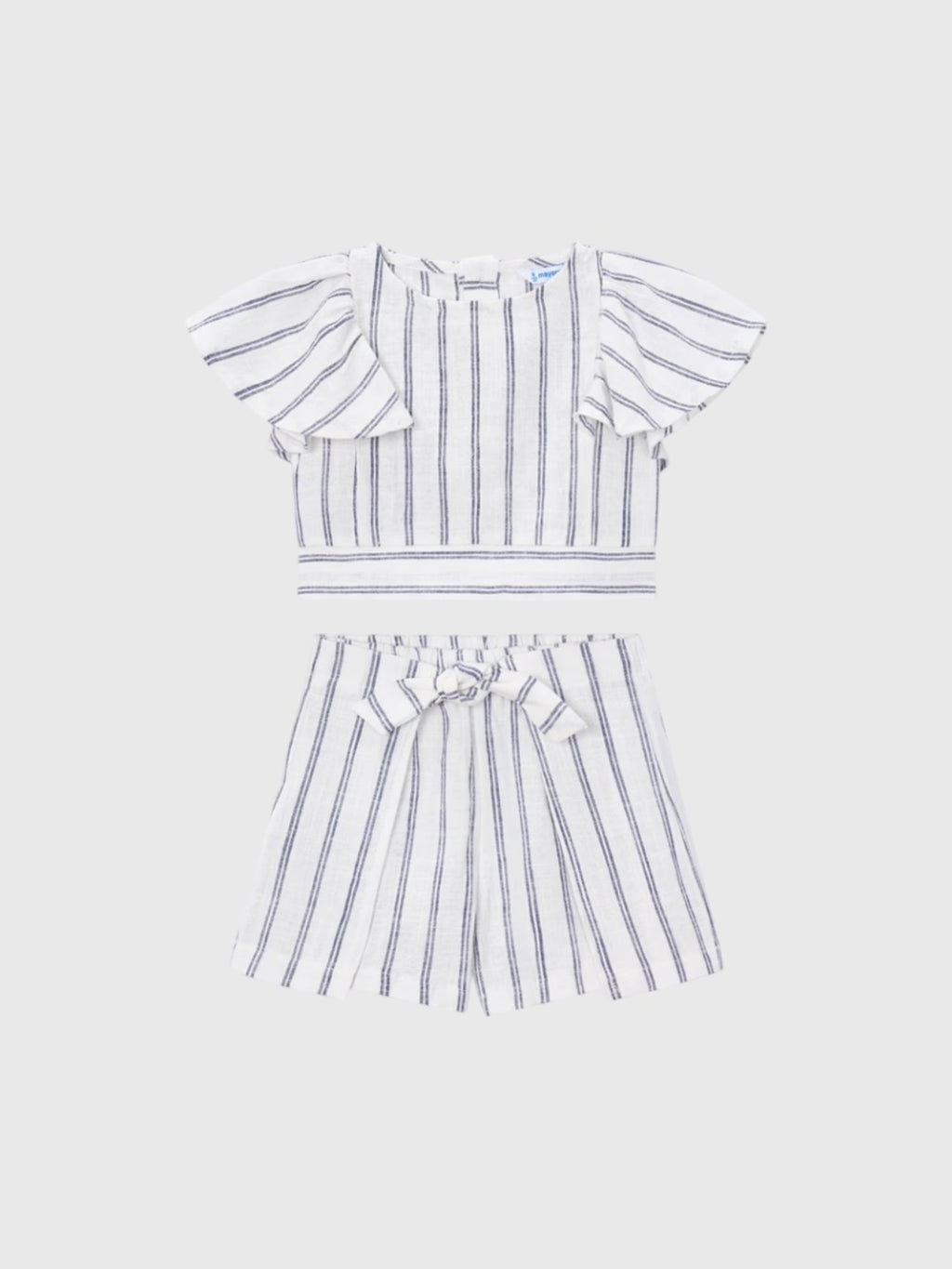 Mayoral Girls' Striped Blouse & Skirt Set - Saint Bernard