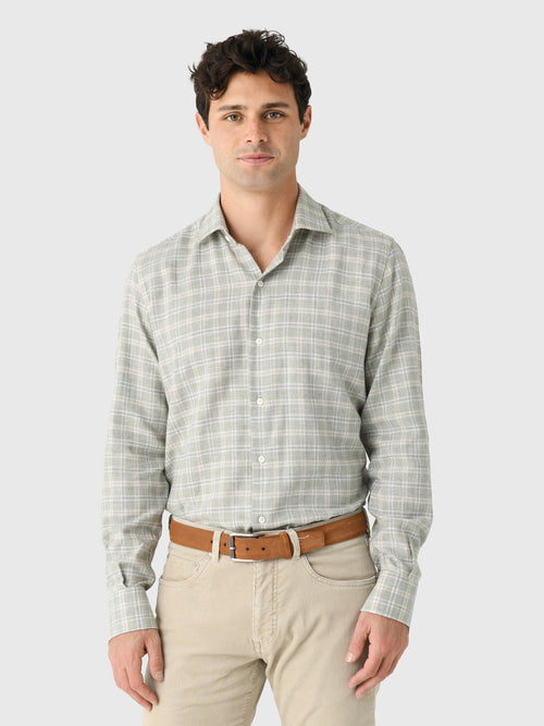 Maria Santangelo Men's Plaid Woven Shirt