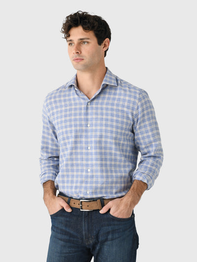 Maria Santangelo Men's Plaid Woven Shirt - Saint Bernard