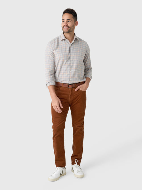 Maria Santangelo Men's Plaid Woven Shirt