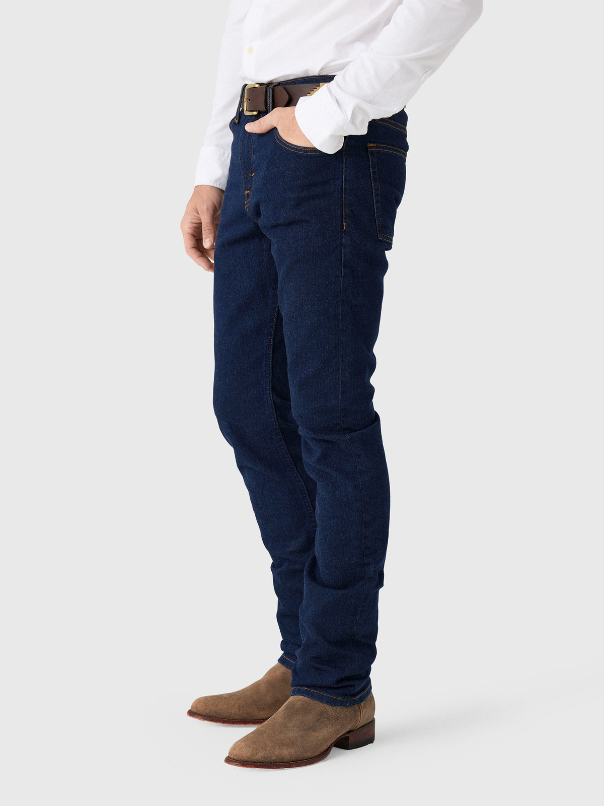 Tecovas Men's Slim Straight Stretch Denim Jean - Saint Bernard