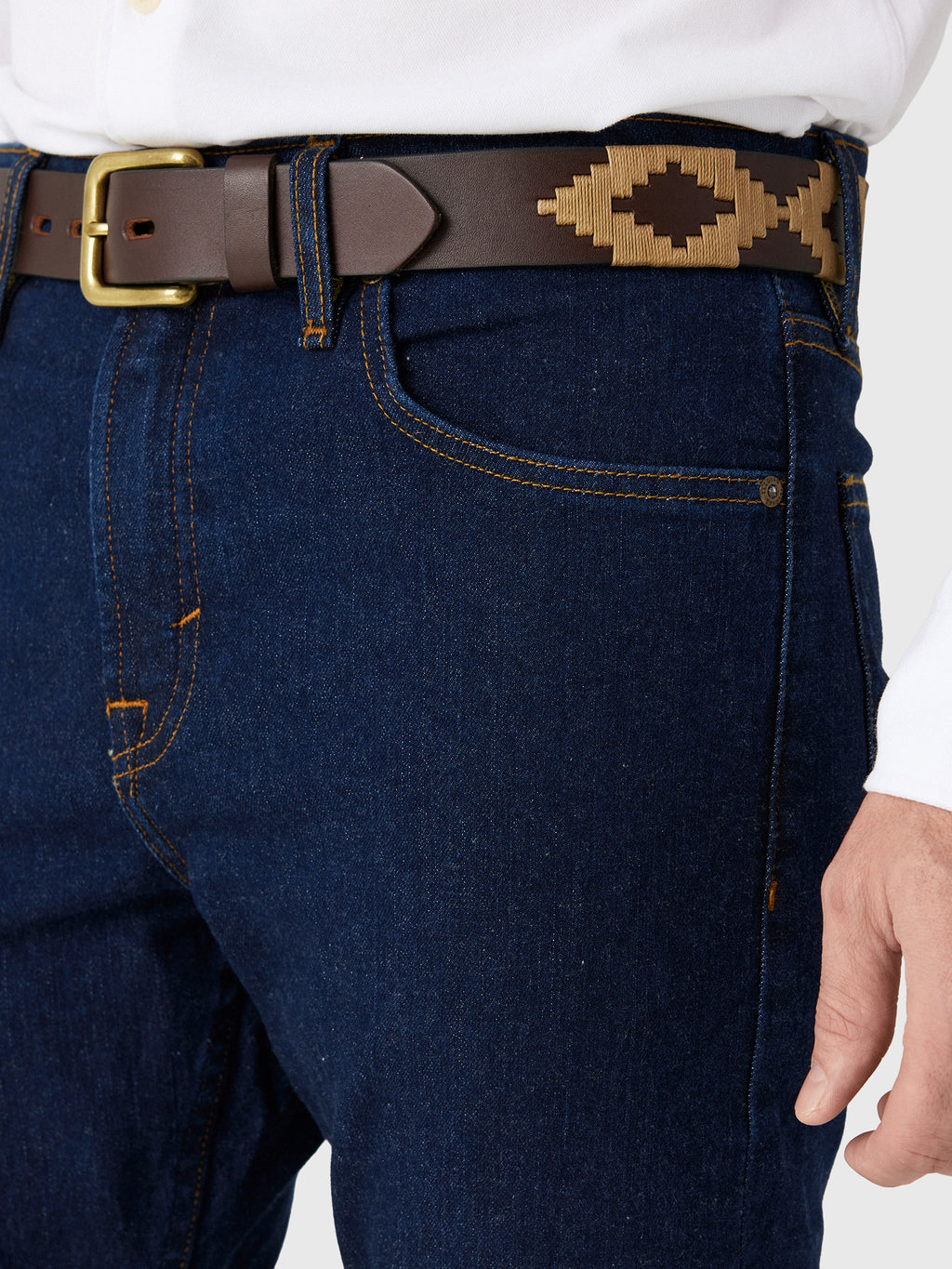 Tecovas Men's Slim Straight Stretch Denim Jean - Saint Bernard
