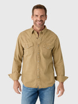 Tecovas Men's Denim Long Sleeve Pearl Snap Shirt