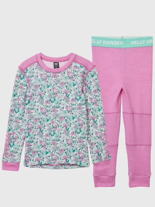 Helly Hansen Kids' Graphic LIFA® Merino Wool Base Layer Set