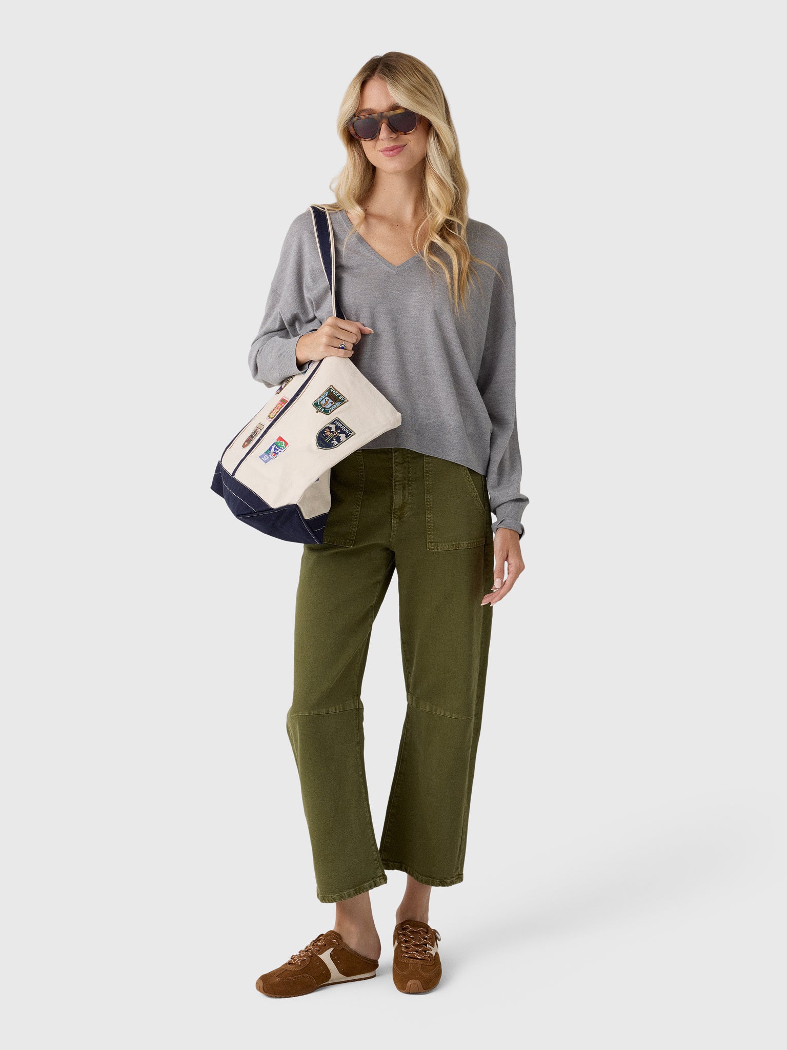 Jenni Kayne Women's Dree V-Neck Sweater
