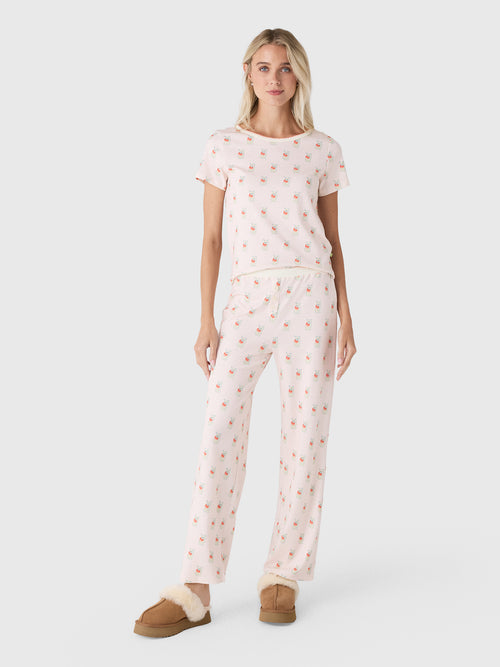 Cozyland Women's Baby Jean Long Pajama Set - Saint Bernard