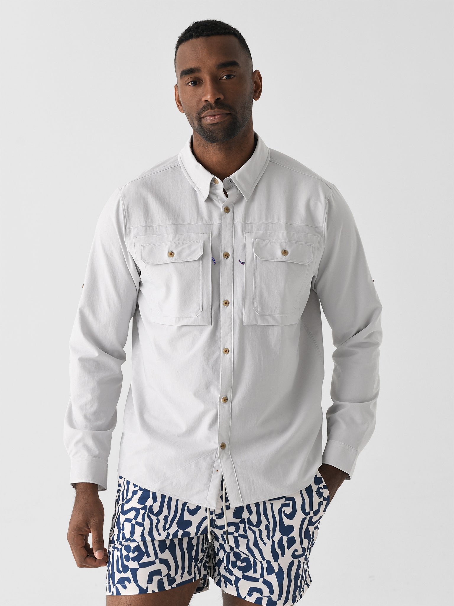 Patagonia Men's Long-Sleeve Self-Guided Sun Shirt - Saint Bernard