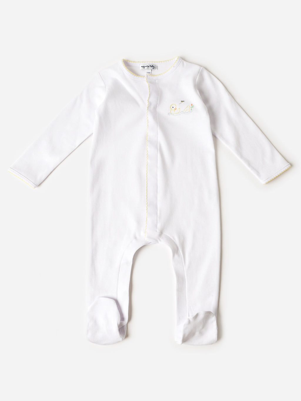 Magnolia Baby Baby Vintage Duckies Embroidered Footie - Saint Bernard