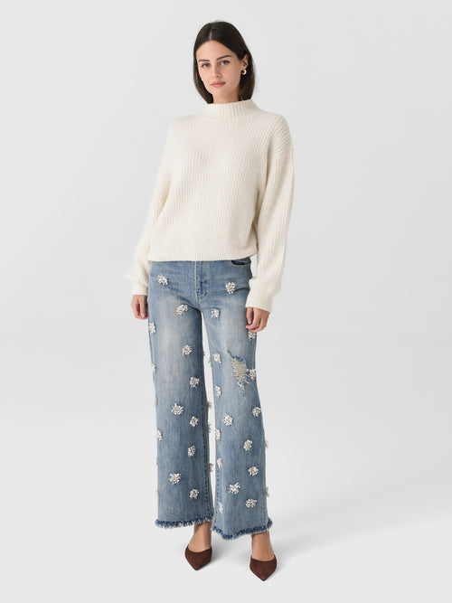 Simkhai Women's Jude Wide Crop Jean