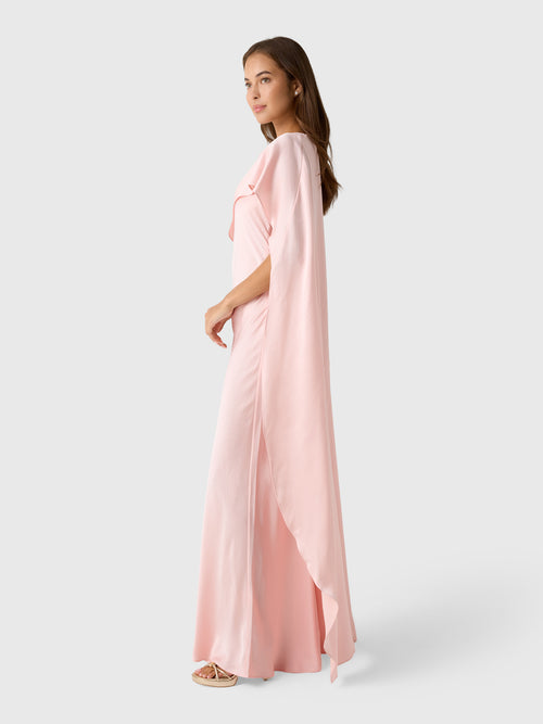 Simkhai Women's Izel Satin Cape Gown