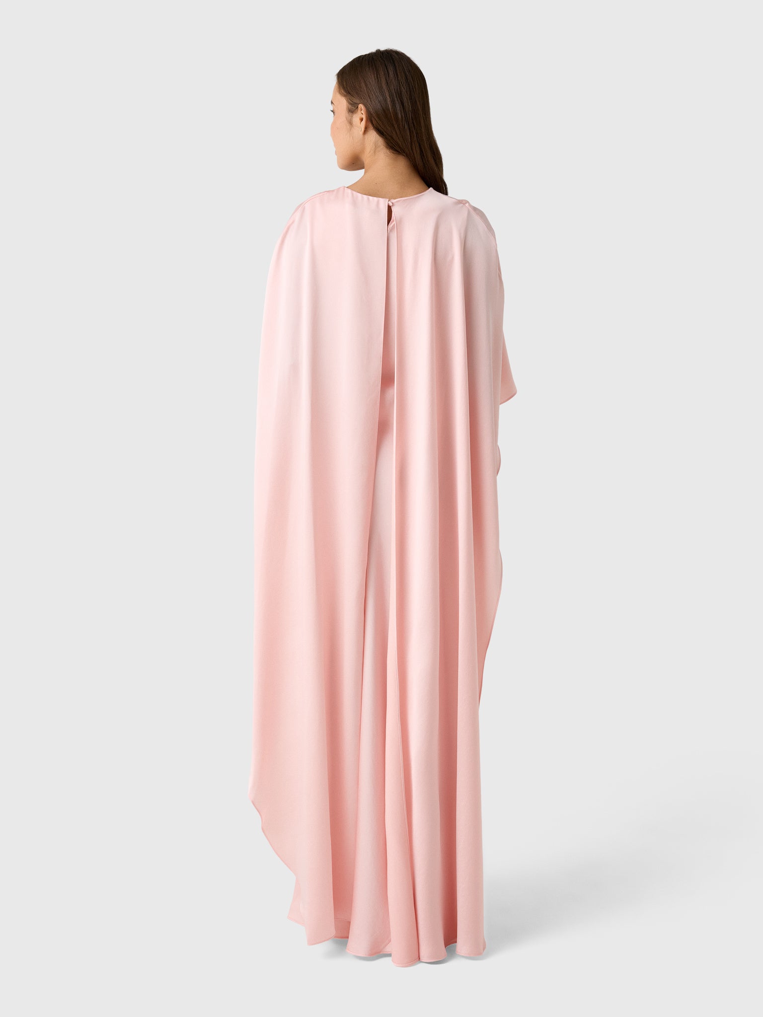 Simkhai Women's Izel Satin Cape Gown - Saint Bernard