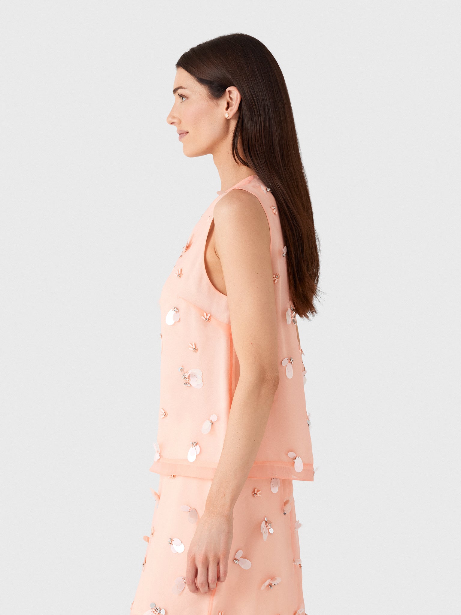 Simkhai Women's Celia Embellished Organza Top - Saint Bernard