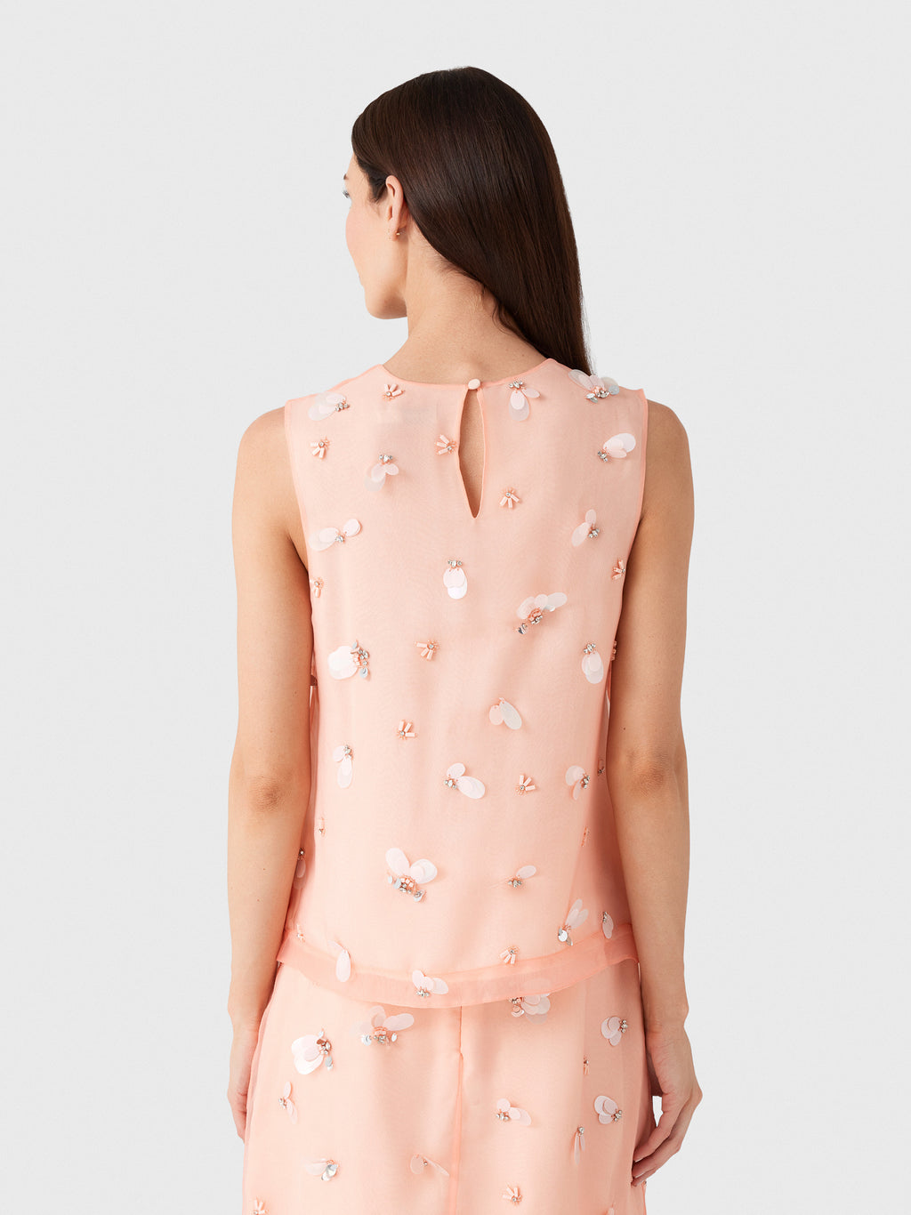 Simkhai Women's Celia Embellished Organza Top - Saint Bernard
