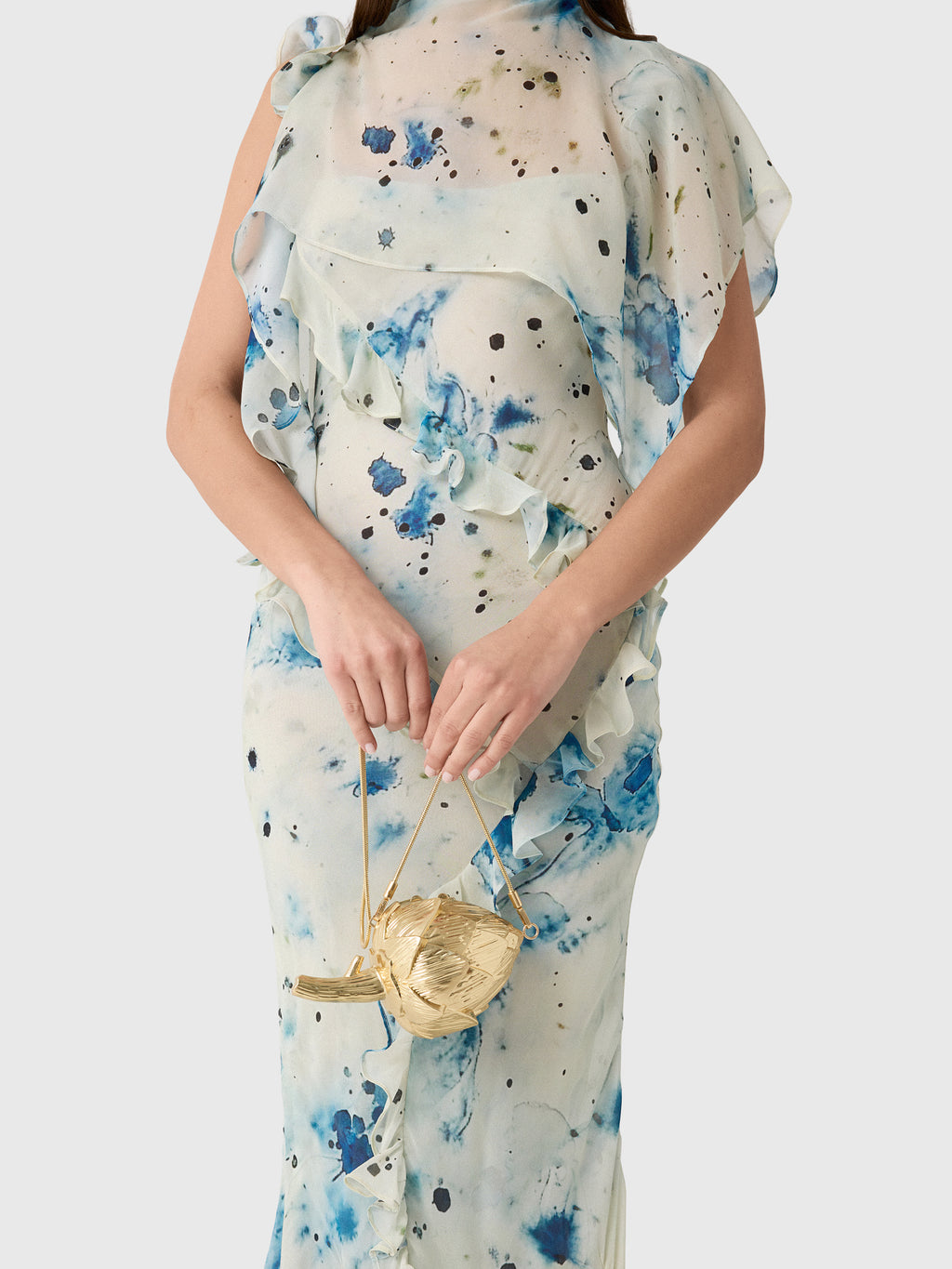 Simkhai Isabella Artichoke Clutch - Saint Bernard