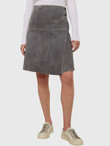 Frauenschuh Women's Milly Leather Skirt - Saint Bernard