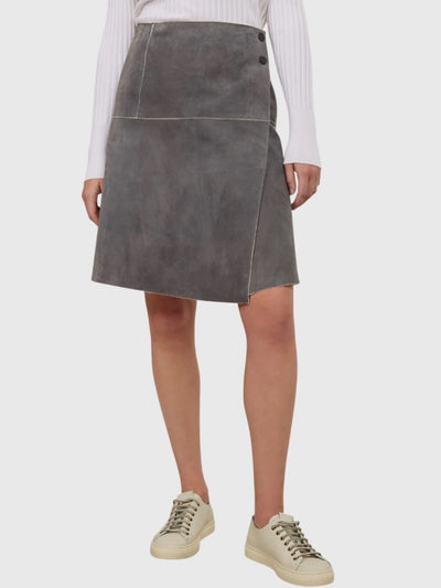 Frauenschuh Women's Milly Leather Skirt - Saint Bernard