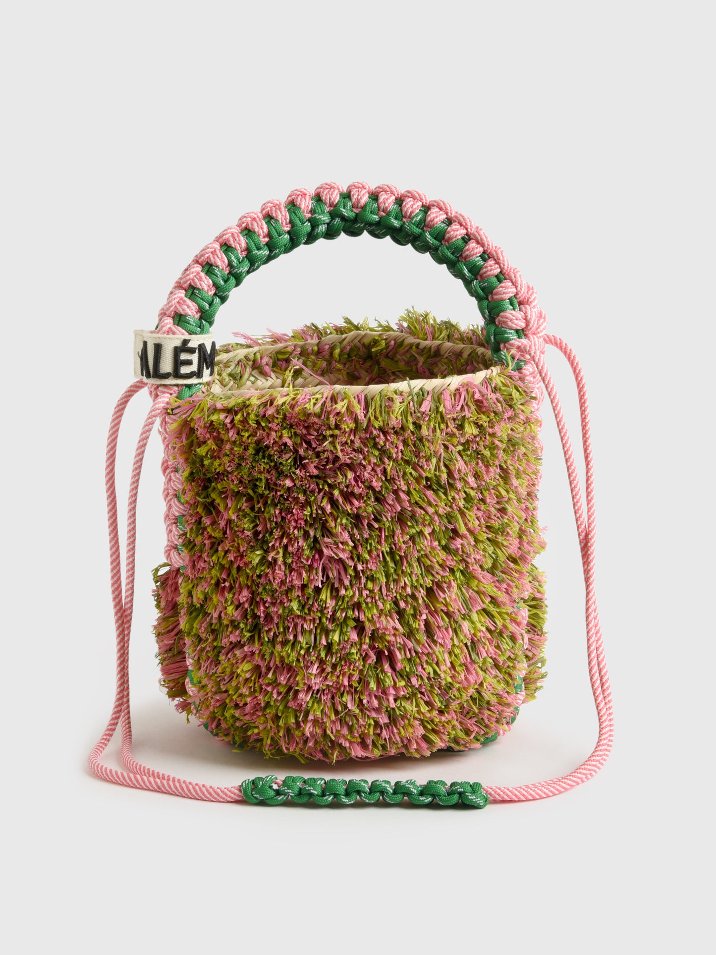 Alemais Monte Fringe Macrame Basket - Saint Bernard