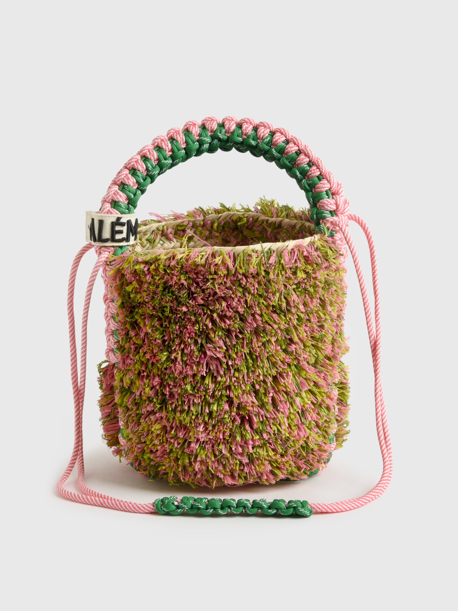 Alemais Monte Fringe Macrame Basket - Saint Bernard