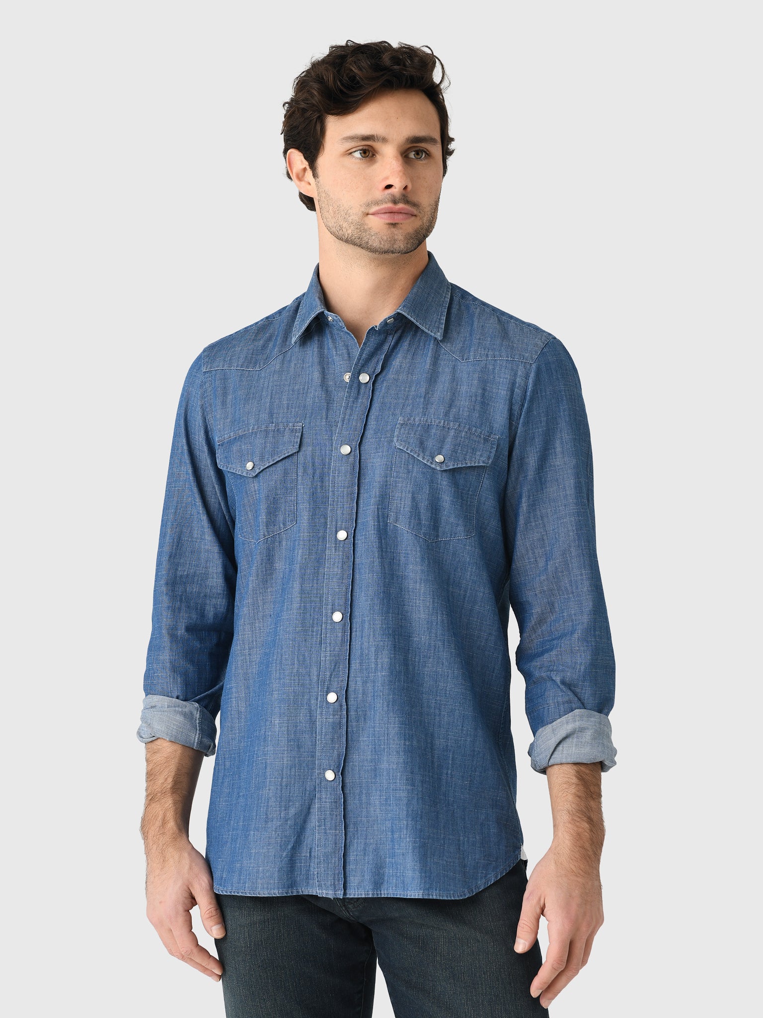 Maria Santangelo Men's Denim Shirt