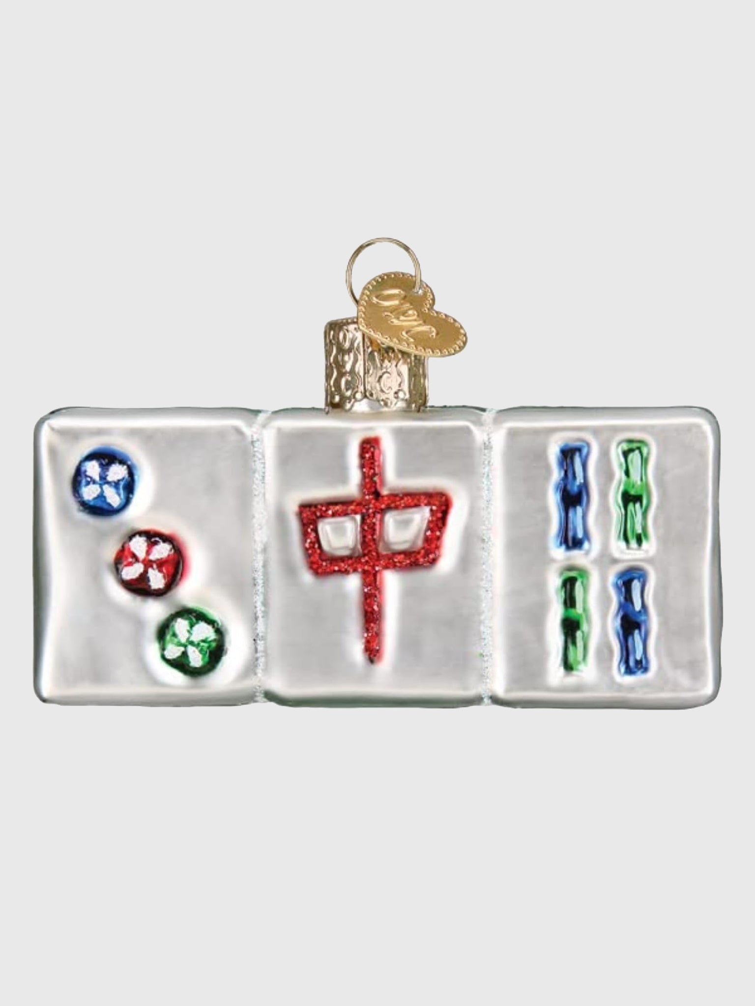 Old World Christmas Mahjong Ornament - Saint Bernard