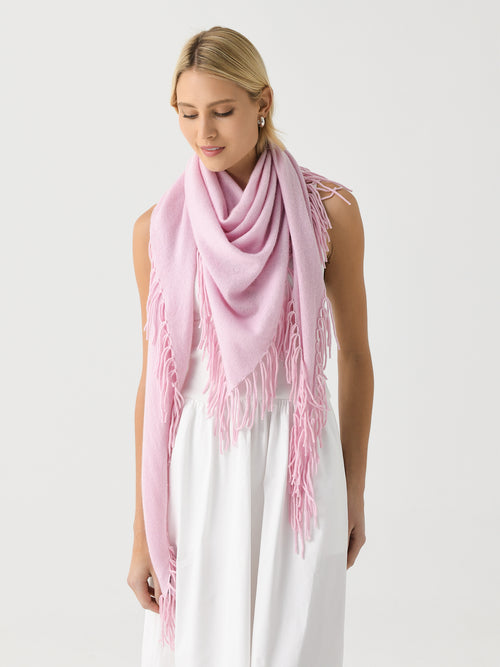 J Society Women's Lurex Fringe Wrap