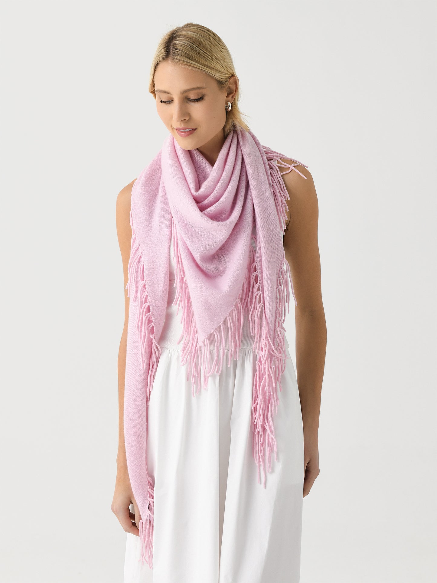 J Society Women's Lurex Fringe Wrap - Saint Bernard