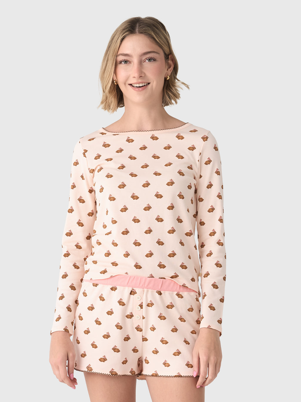 Cozyland Women's Ellie Shortie Pajama Set - Saint Bernard