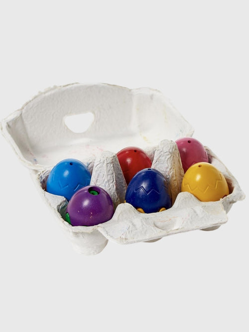 Two's Company Egg Shaped Crayons Set