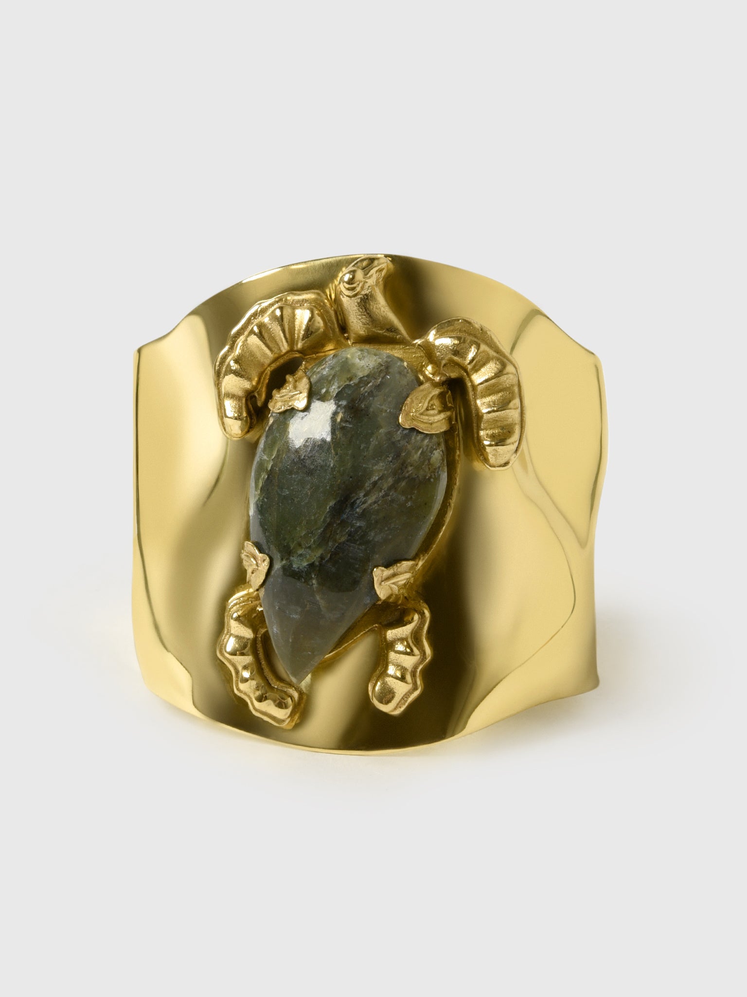 Alemais Encanto Rose Quartz Turtle Cuff - Saint Bernard