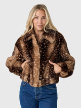 Studio AR Women's Lucy Faux Fawn Jacket
