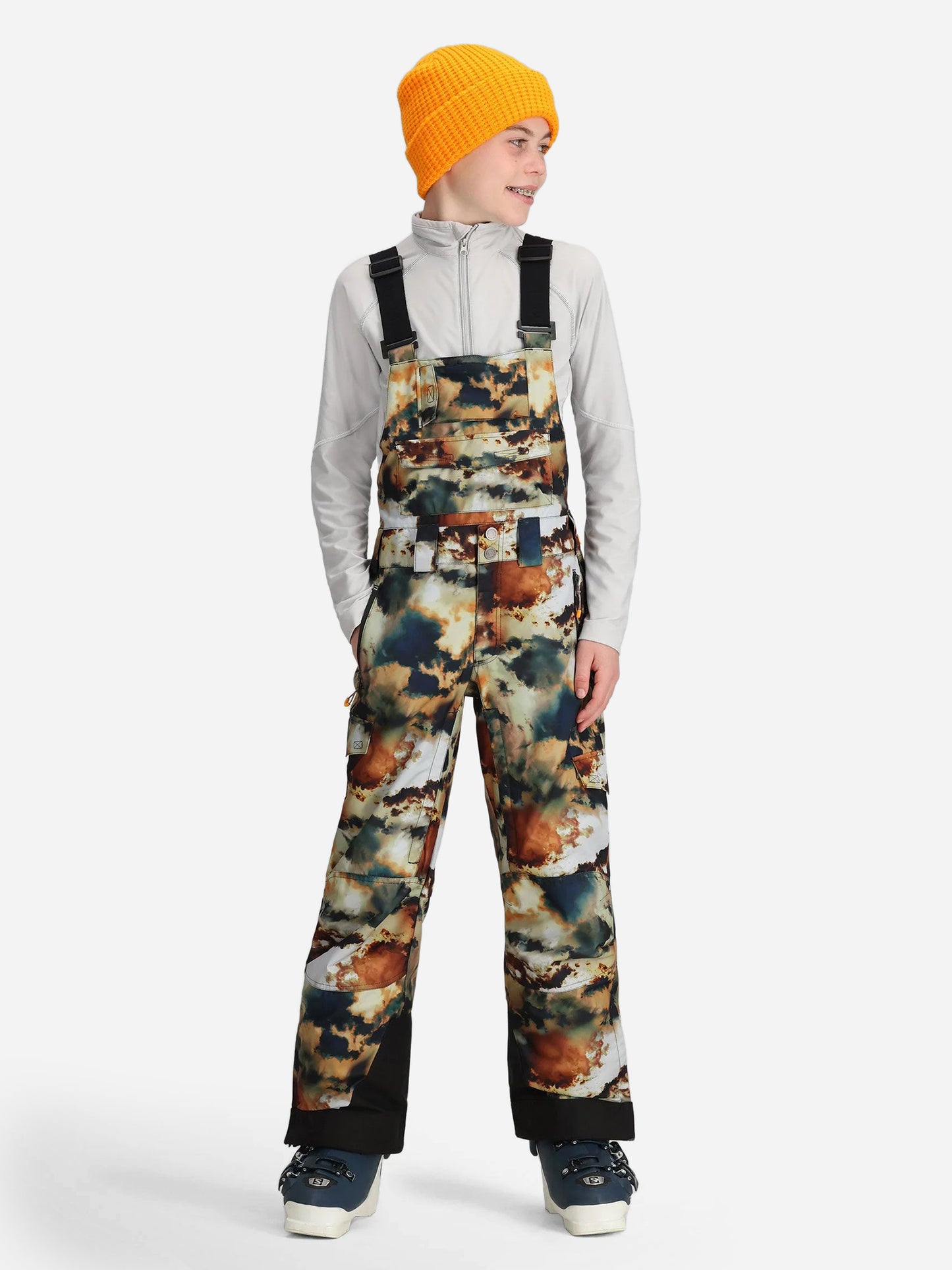 Obermeyer Teen Boys' Carver Bib Pant - Saint Bernard