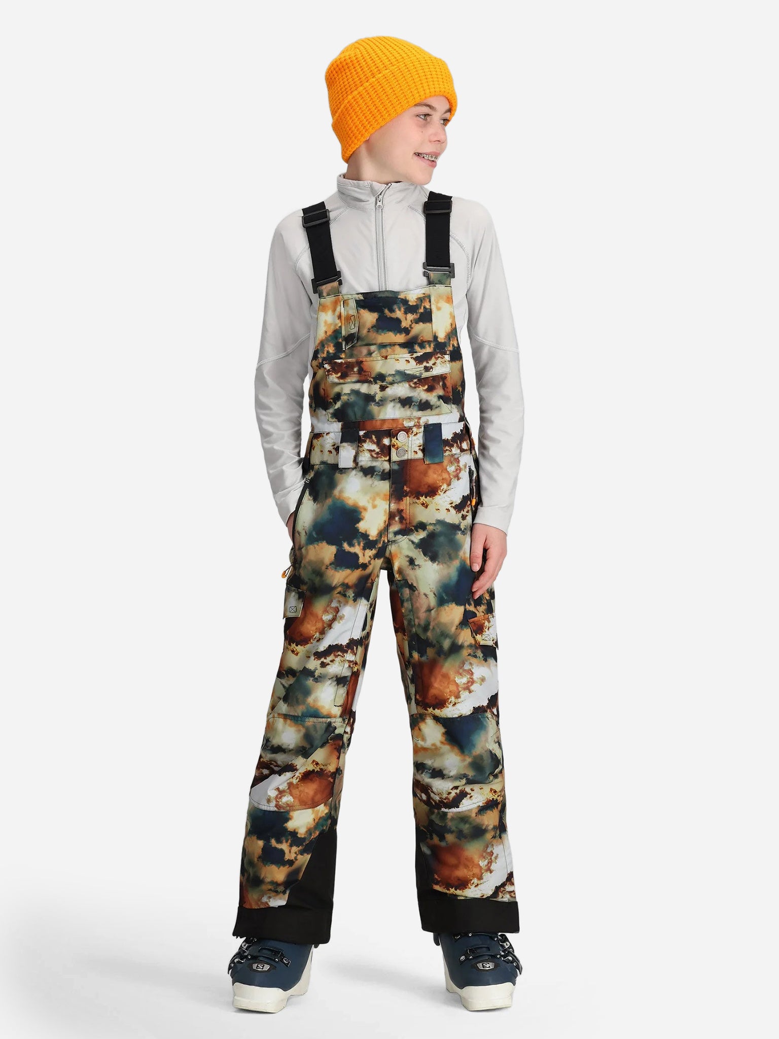 Obermeyer Teen Boys' Carver Bib Pant - Saint Bernard