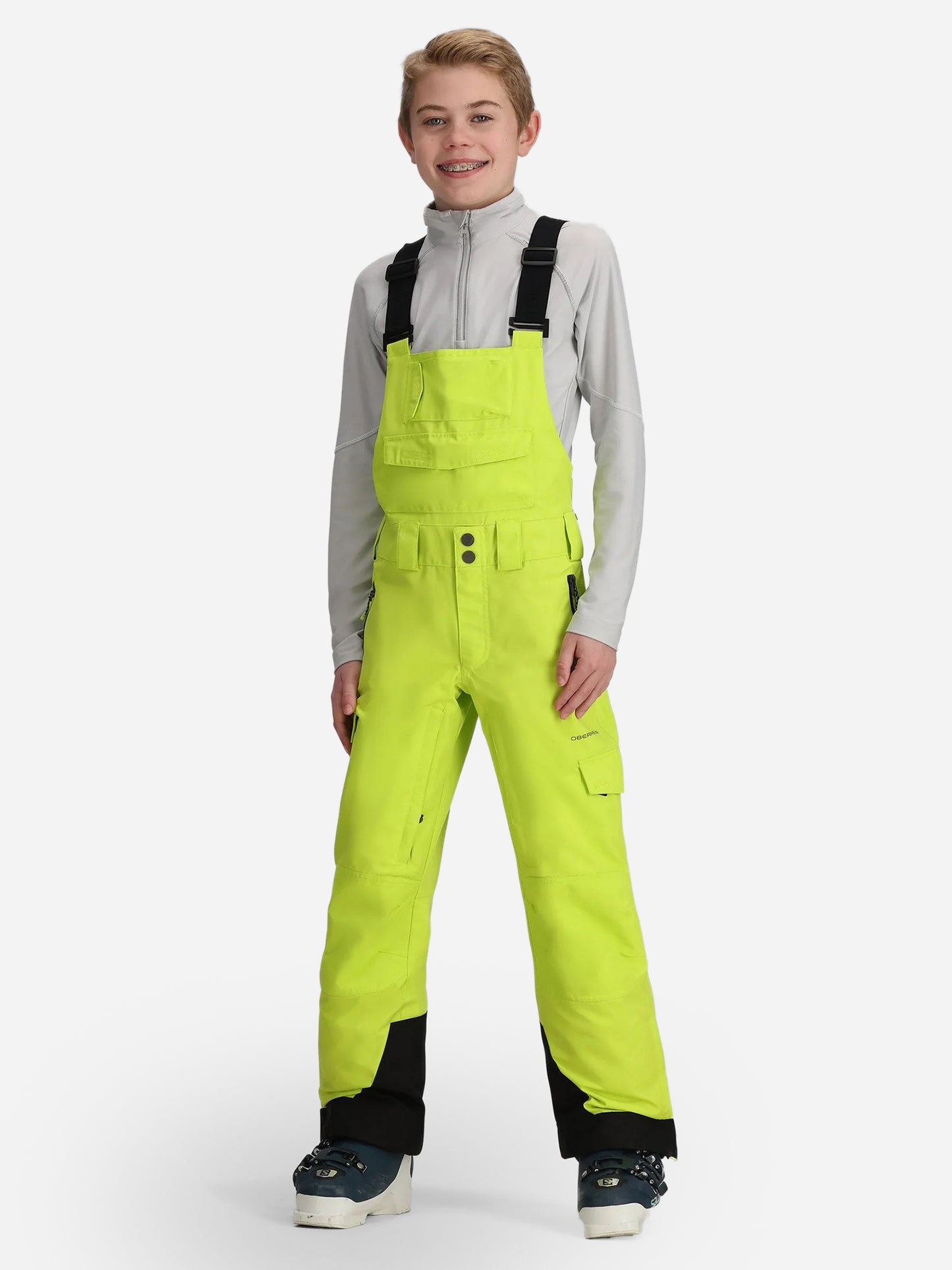 Obermeyer Teen Boys' Carver Bib Pant - Saint Bernard