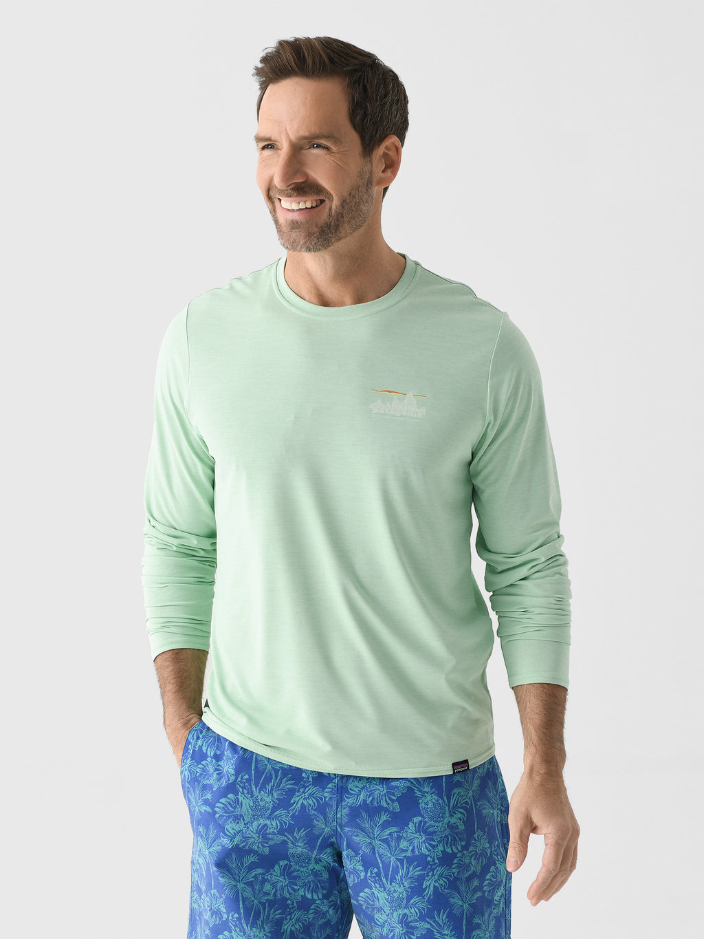 Patagonia Men's Long-Sleeve Capilene® Cool Daily Graphic Shirt - Saint Bernard