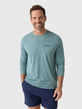 Patagonia Men's Fitz Roy Trout Long-Sleeve Capilene Cool Daily Shirt - Saint Bernard