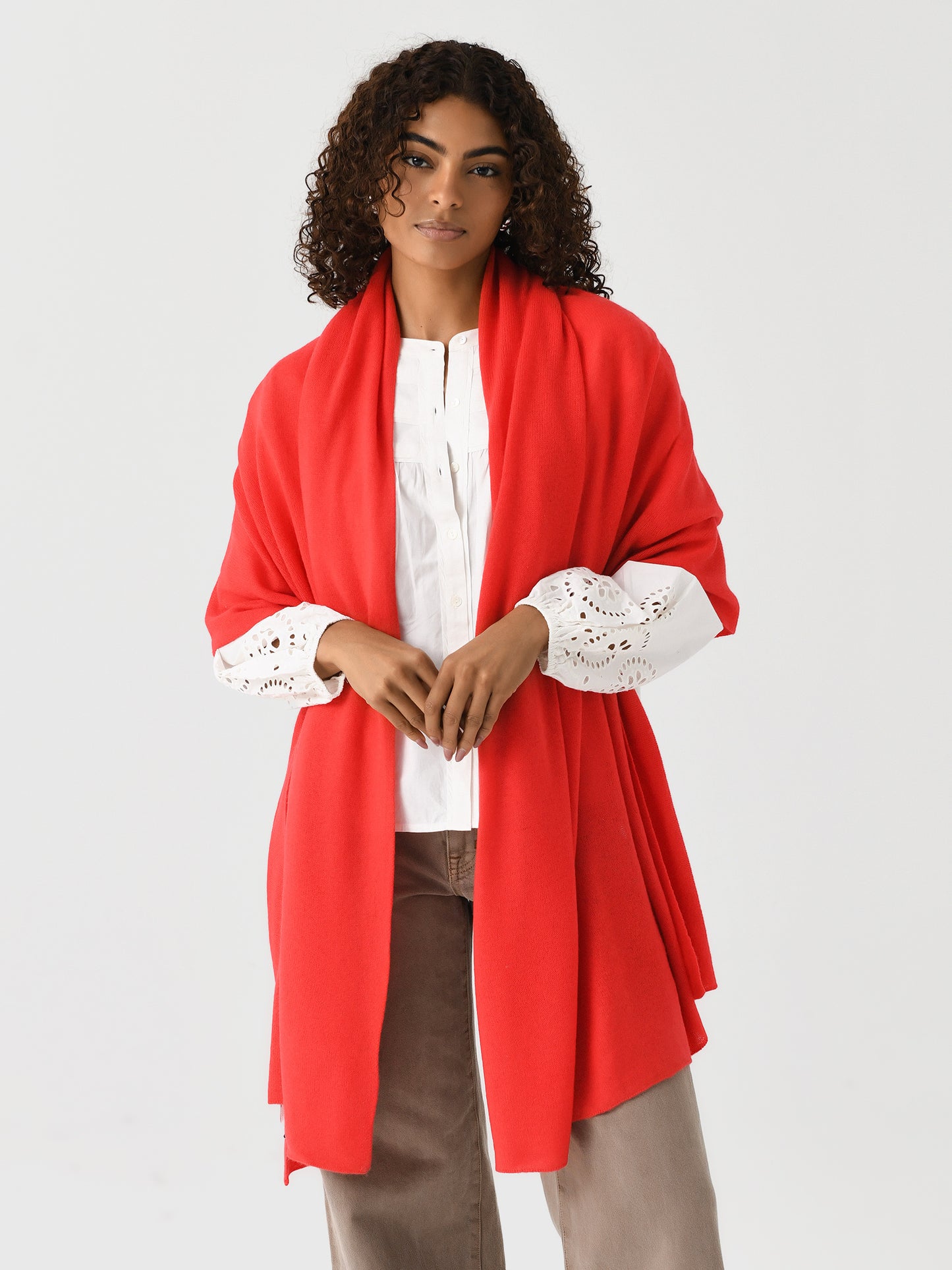 White + Warren Cashmere Travel Wrap - Saint Bernard