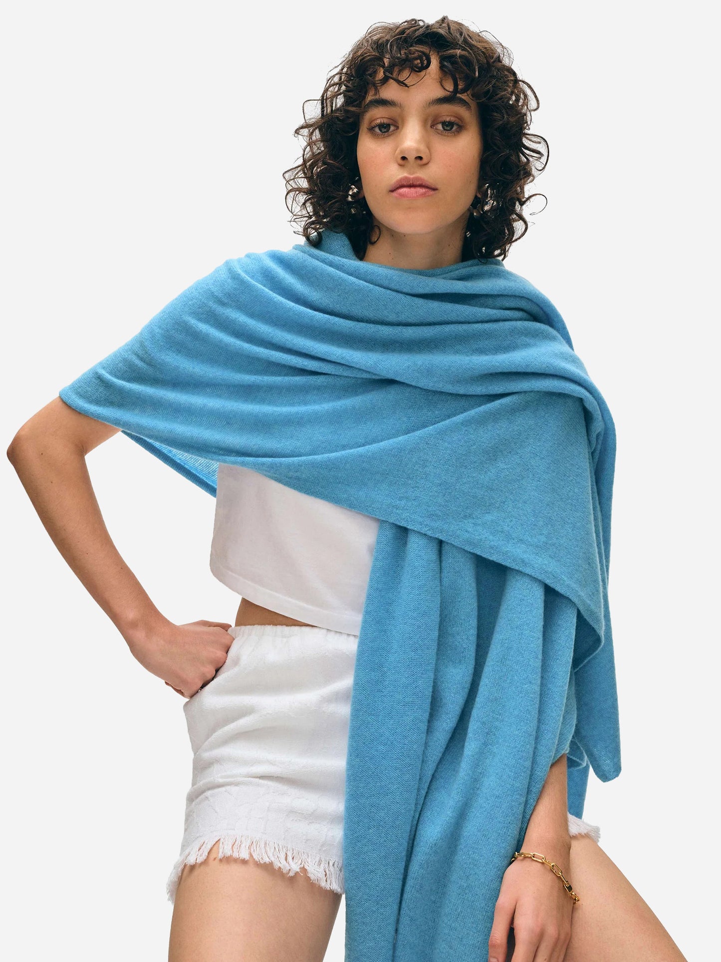 White + Warren Cashmere Travel Wrap - Saint Bernard