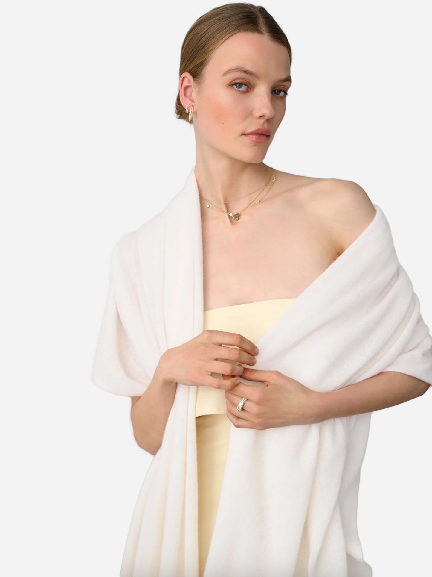White + Warren Cashmere Travel Wrap - Saint Bernard
